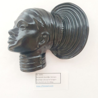 Keramiek beeldje meisjes hoofdje